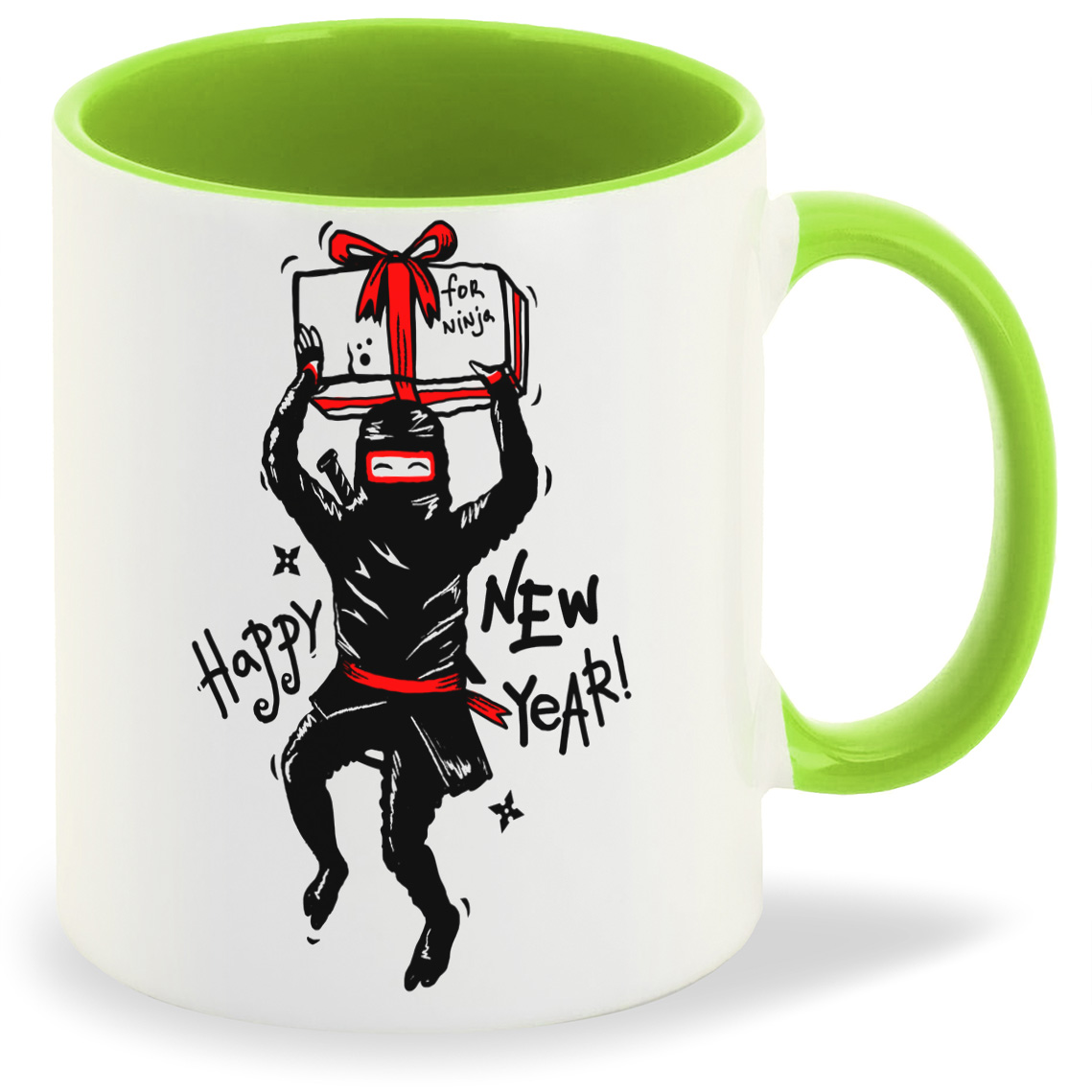 

Кружка CoolPodarok Прикол Ниндзя с подарком, Прикол Ниндзя с подарком