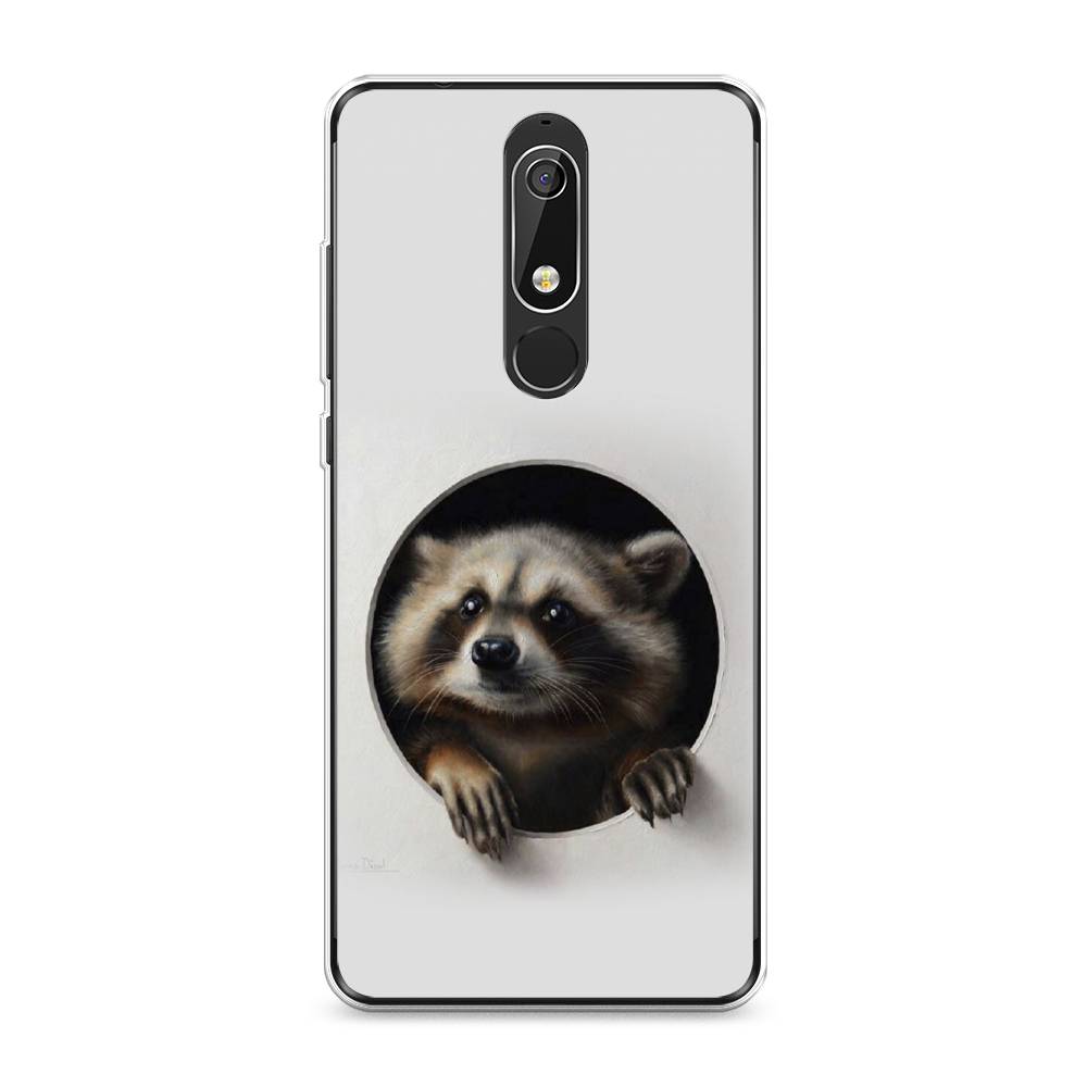 

Чехол Awog "Любопытный енот" для Nokia 5.1, 121750-1