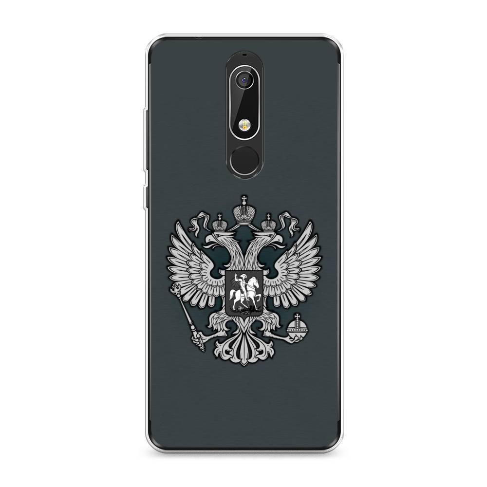 фото Чехол awog "герб россии серый" для nokia 5.1