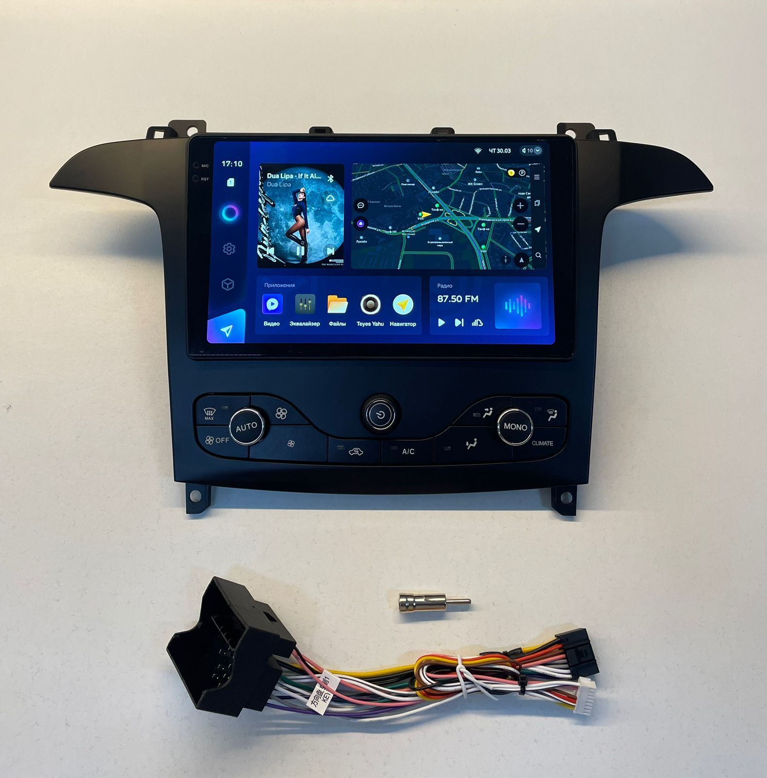 Магнитола TEYES FORD S-MAX 2006-2015г рамка под климат-контроль CC3 2K 6128ГБ 4489000₽