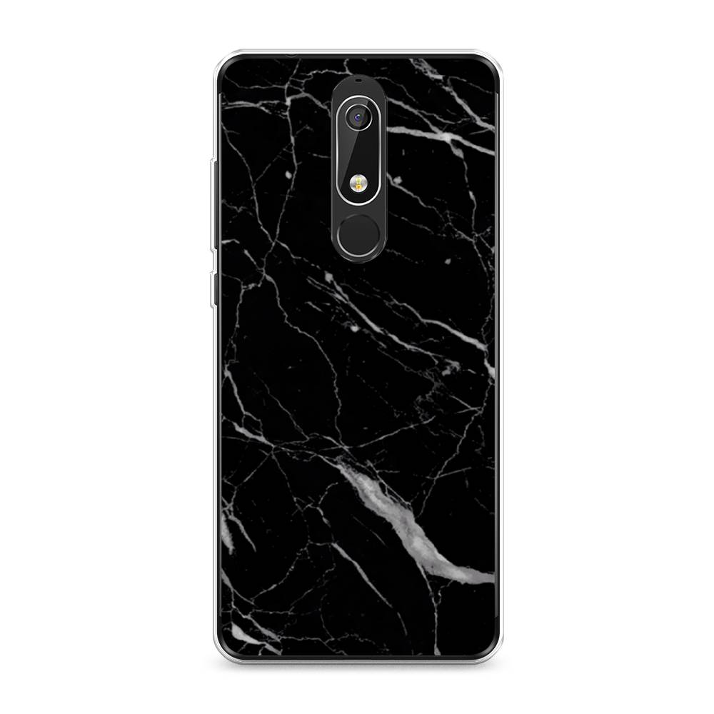 фото Чехол awog "черный минерал" для nokia 5.1