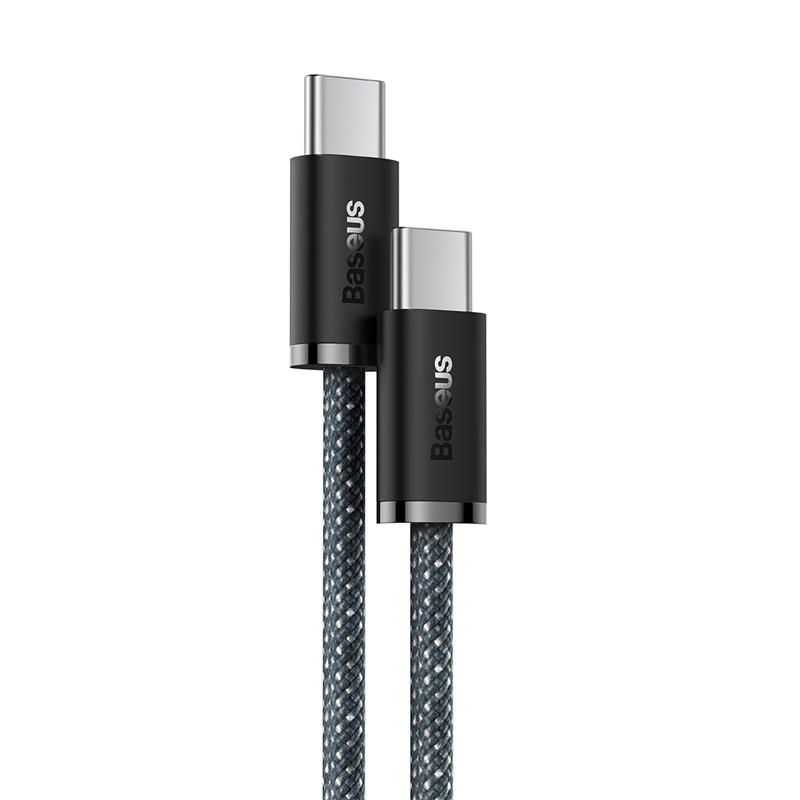 фото Кабель usb type-c - usb type-c baseus 1 м серый