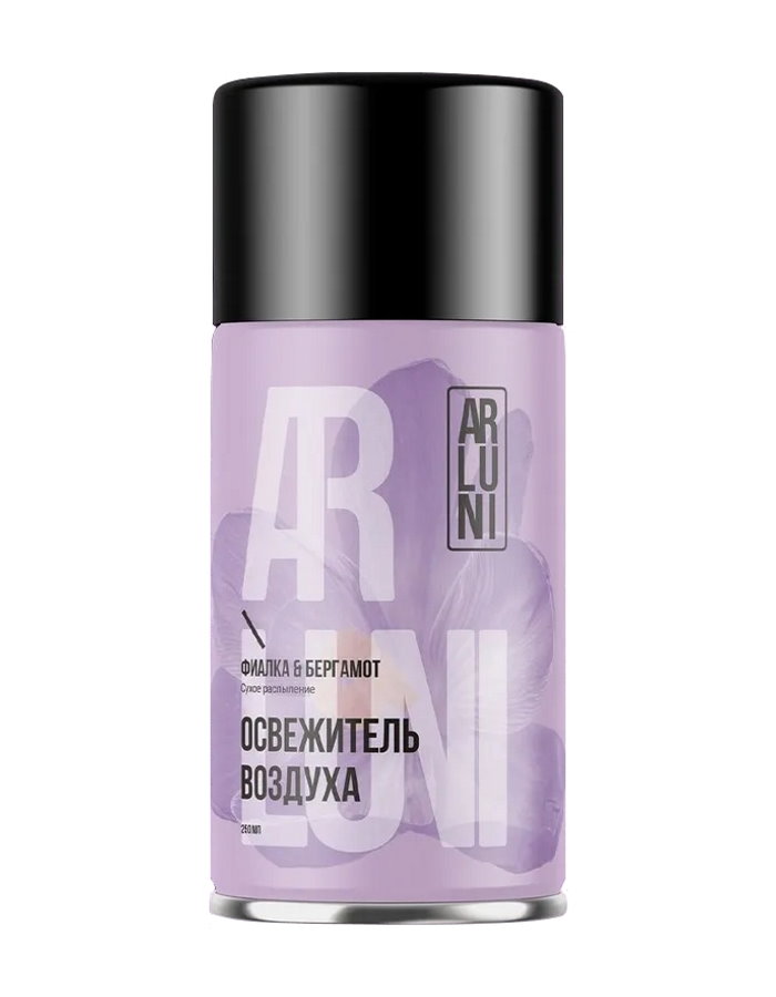 Освежитель воздуха Arluni фиалка и бергамот сменный баллон, 250 мл