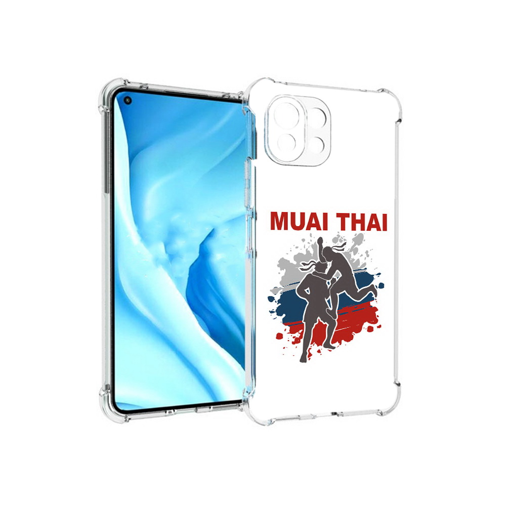 

Чехол MyPads Tocco для Xiaomi Mi 11 Lite Муайтай (PT159462.256.123), Прозрачный, Tocco