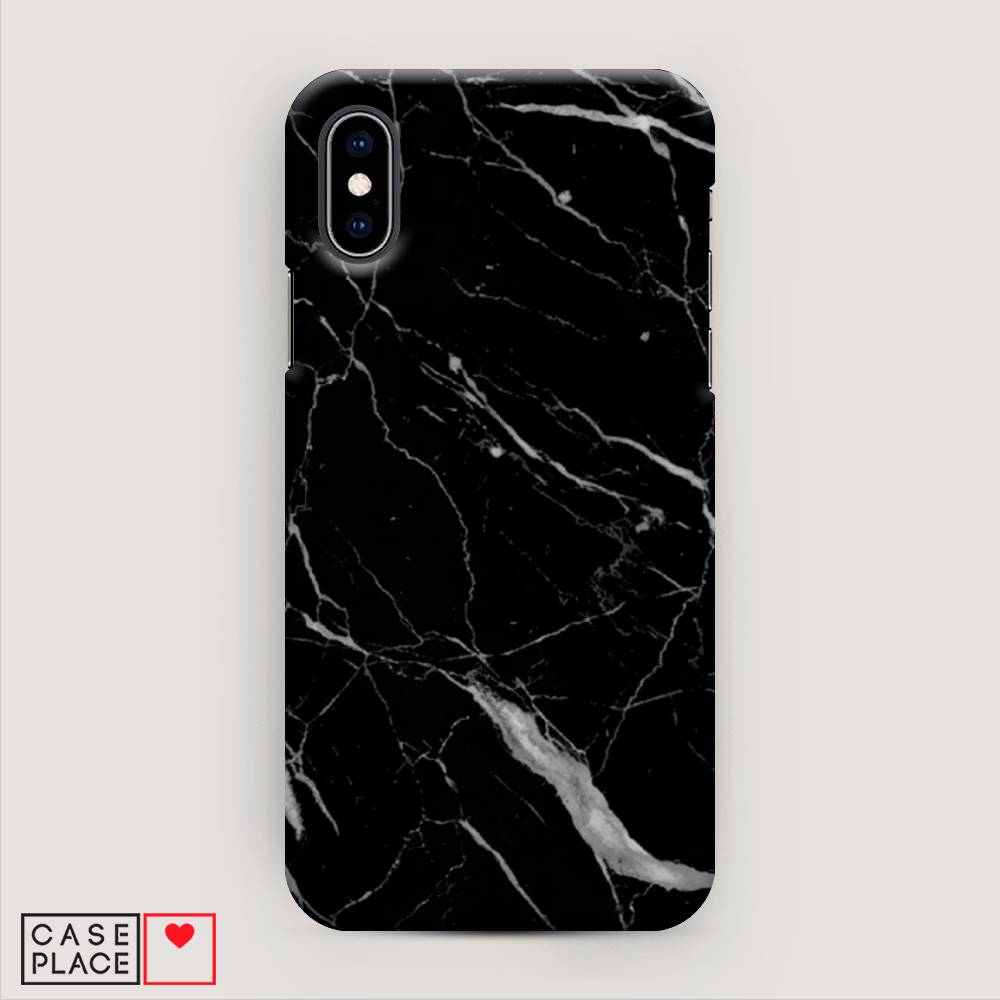 

Пластиковый чехол "Черный минерал" на Apple iPhone X (10), 11020-2