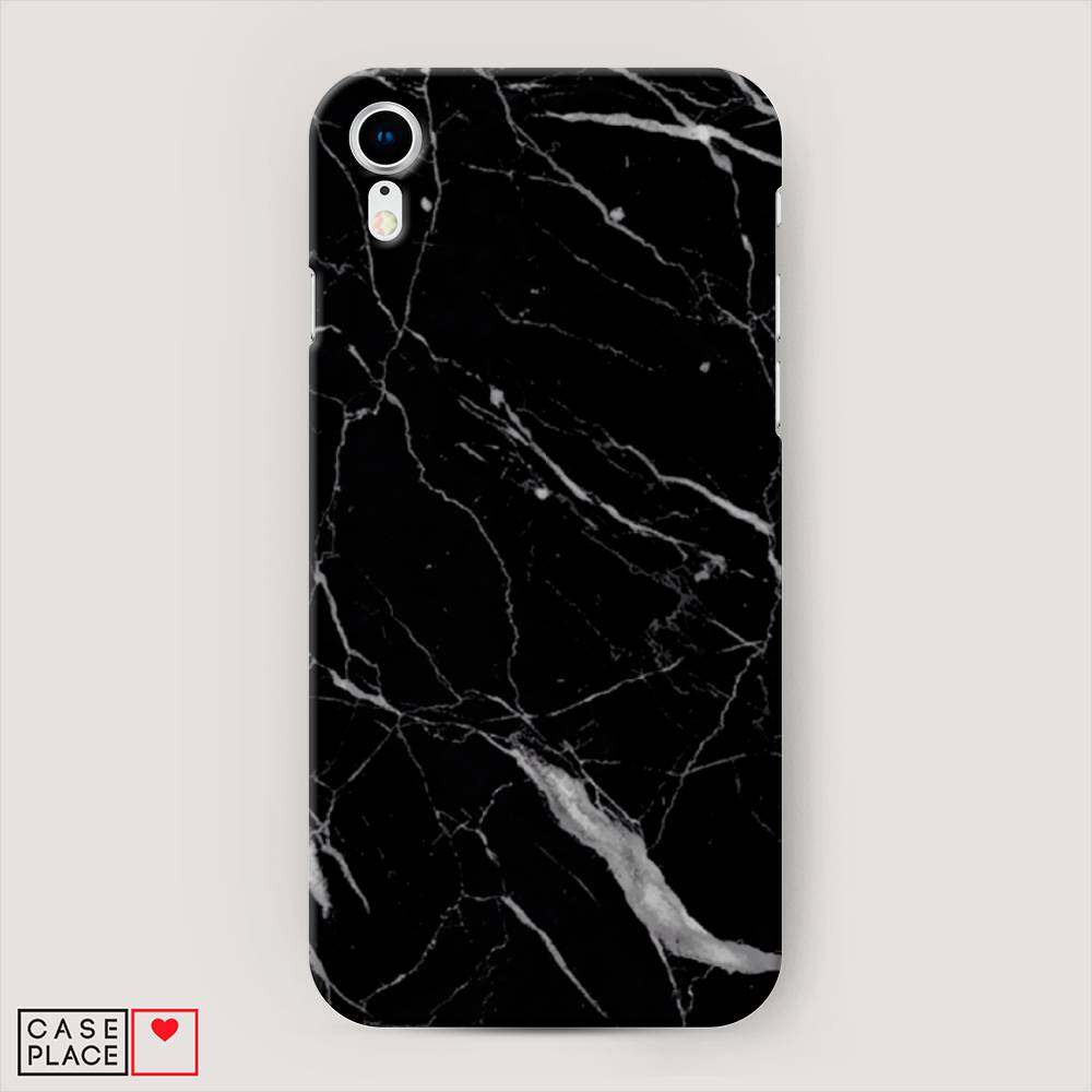 

Пластиковый чехол "Черный минерал" на Apple iPhone XR (10R), 12020-2