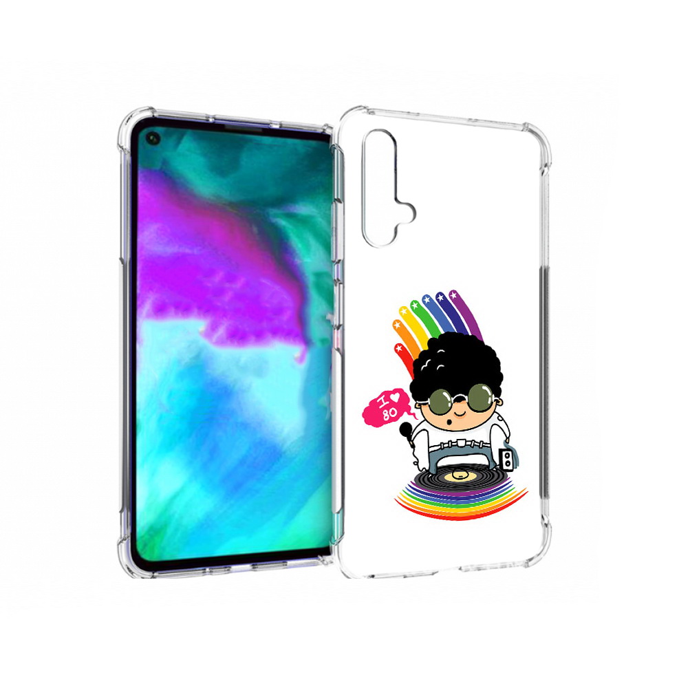 

Чехол бампер MyPads Я люблю 80-е для Huawei nova 5T противоударный, Прозрачный, Tocco