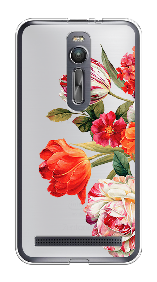 

Чехол Awog на Asus Zenfone 2 ZE550ML/ZE551ML "Весенний букет", Красный;розовый;зеленый, 40550-8