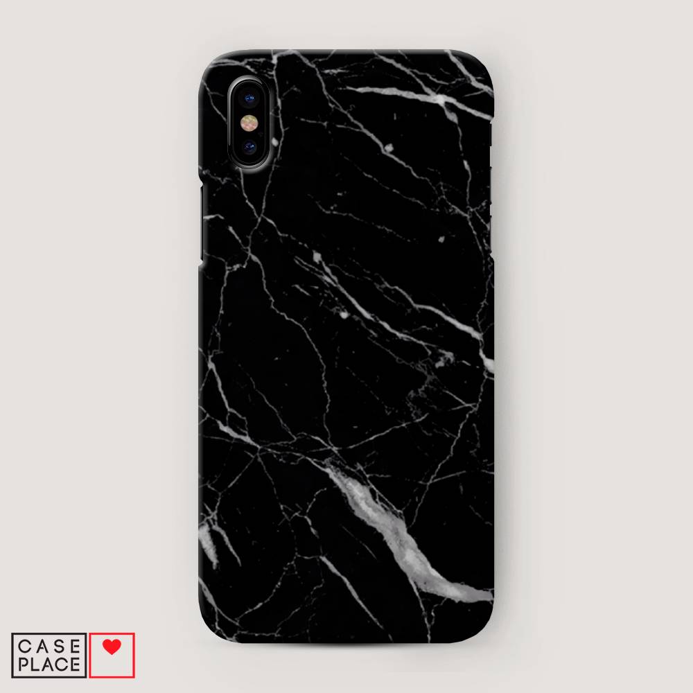 

Пластиковый чехол "Черный минерал" на Apple iPhone XS Max (10S Max), 11920-2