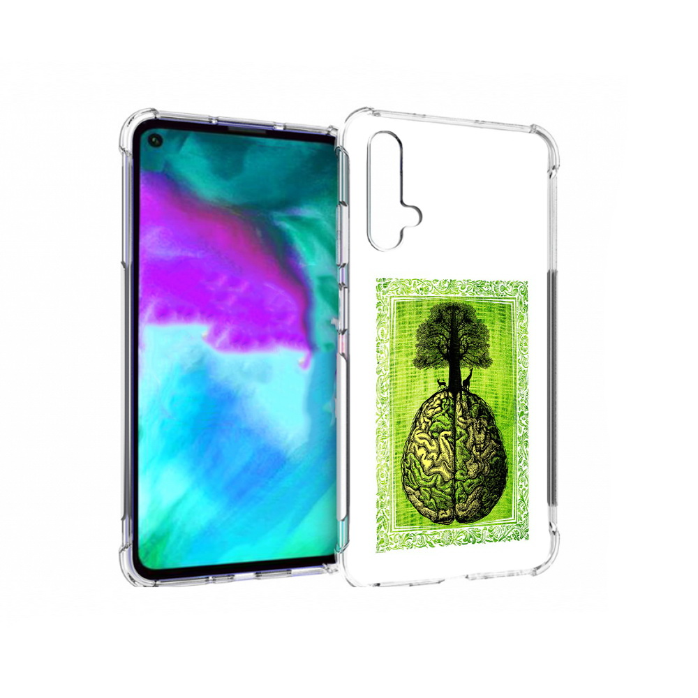 

Чехол бампер MyPads абстракция здоровый мозг для Huawei nova 5T, Прозрачный, Tocco