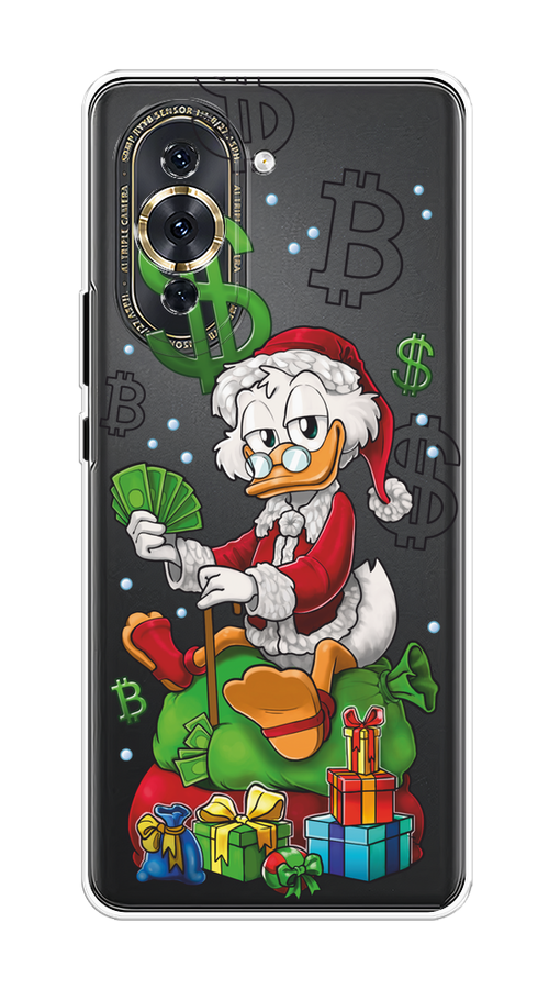 

Чехол на Huawei Nova 10 Pro "Богатый санта Скрудж Макдак", Белый;красный;зеленый, 6109050-1