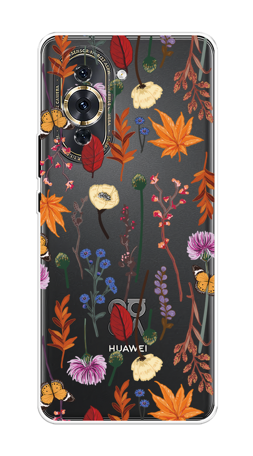 

Чехол на Huawei Nova 10 Pro "Orange Purple flowers", Оранжевый;красный;розовый;желтый;прозрачный, 6109050-1