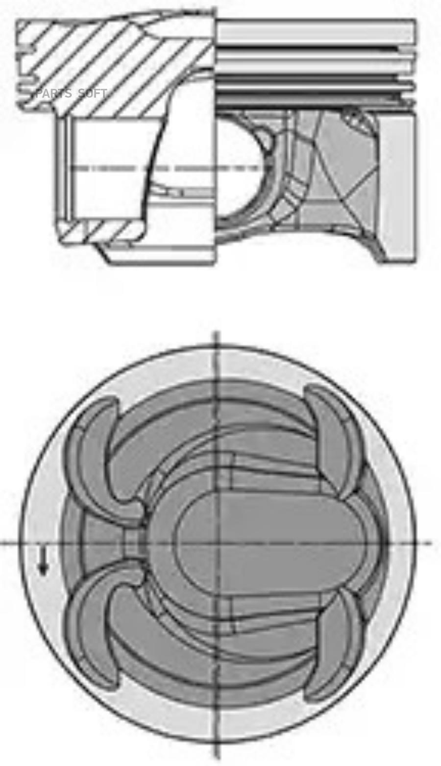 

Поршнекомплект Ford 2.0 Ecoboost Tpwa/Tnwa D87.5 Std (Ag9Z-6108-L) Ks