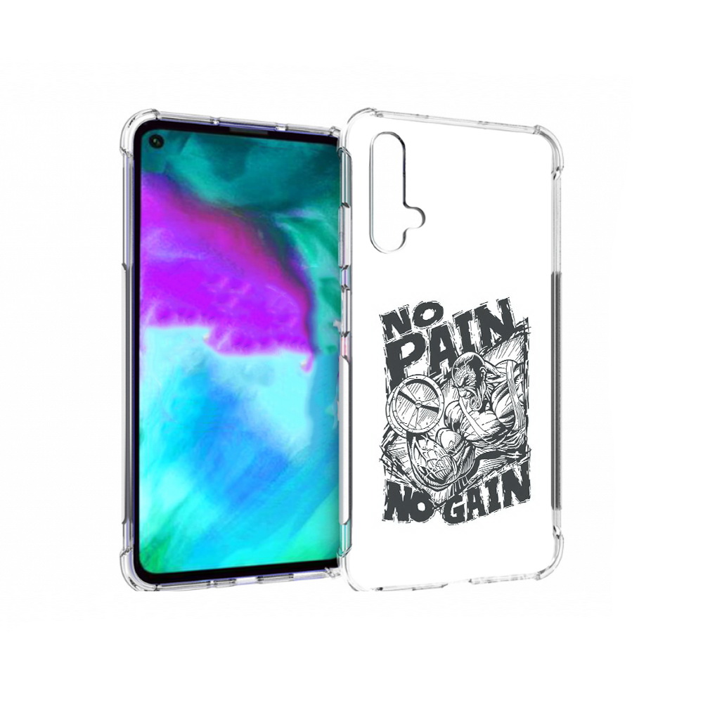 

Чехол бампер MyPads бодибилдинг тяжелая работа для Huawei nova 5, Прозрачный, Tocco
