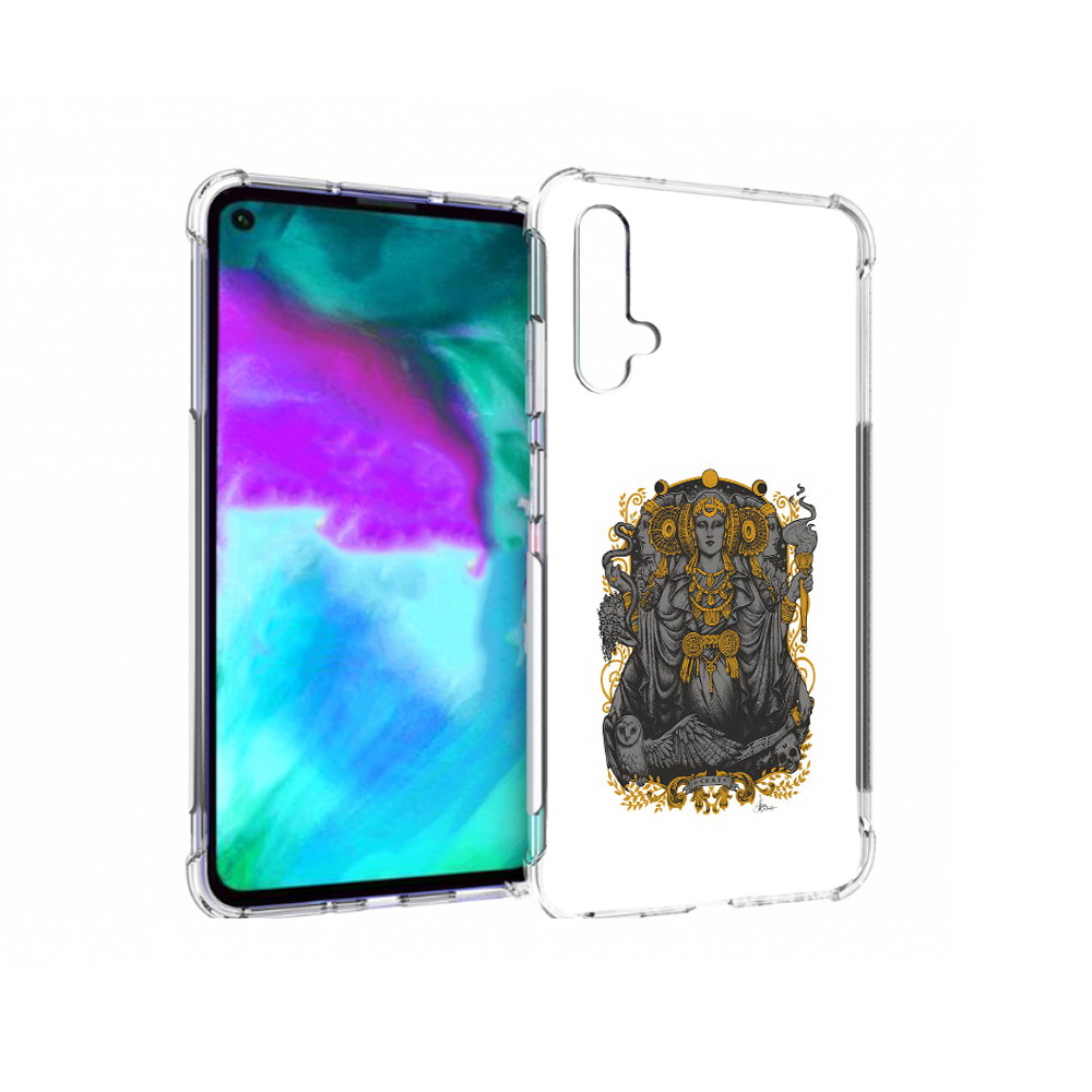 

Чехол бампер MyPads божество с золотыми элементами для Huawei no, Прозрачный, Tocco