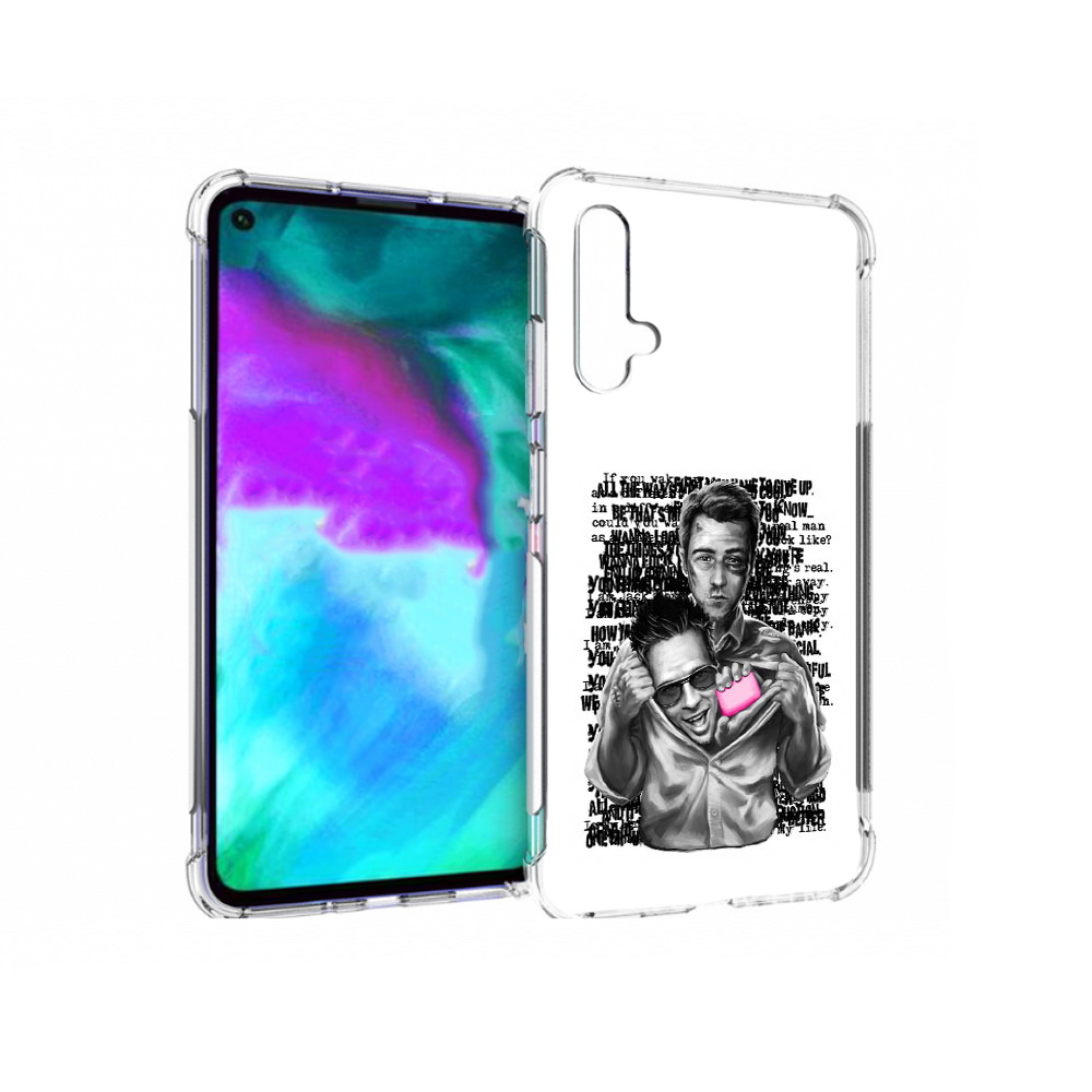 

Чехол бампер MyPads бойцовский клуб для Huawei nova 5T противоуд, Прозрачный, Tocco