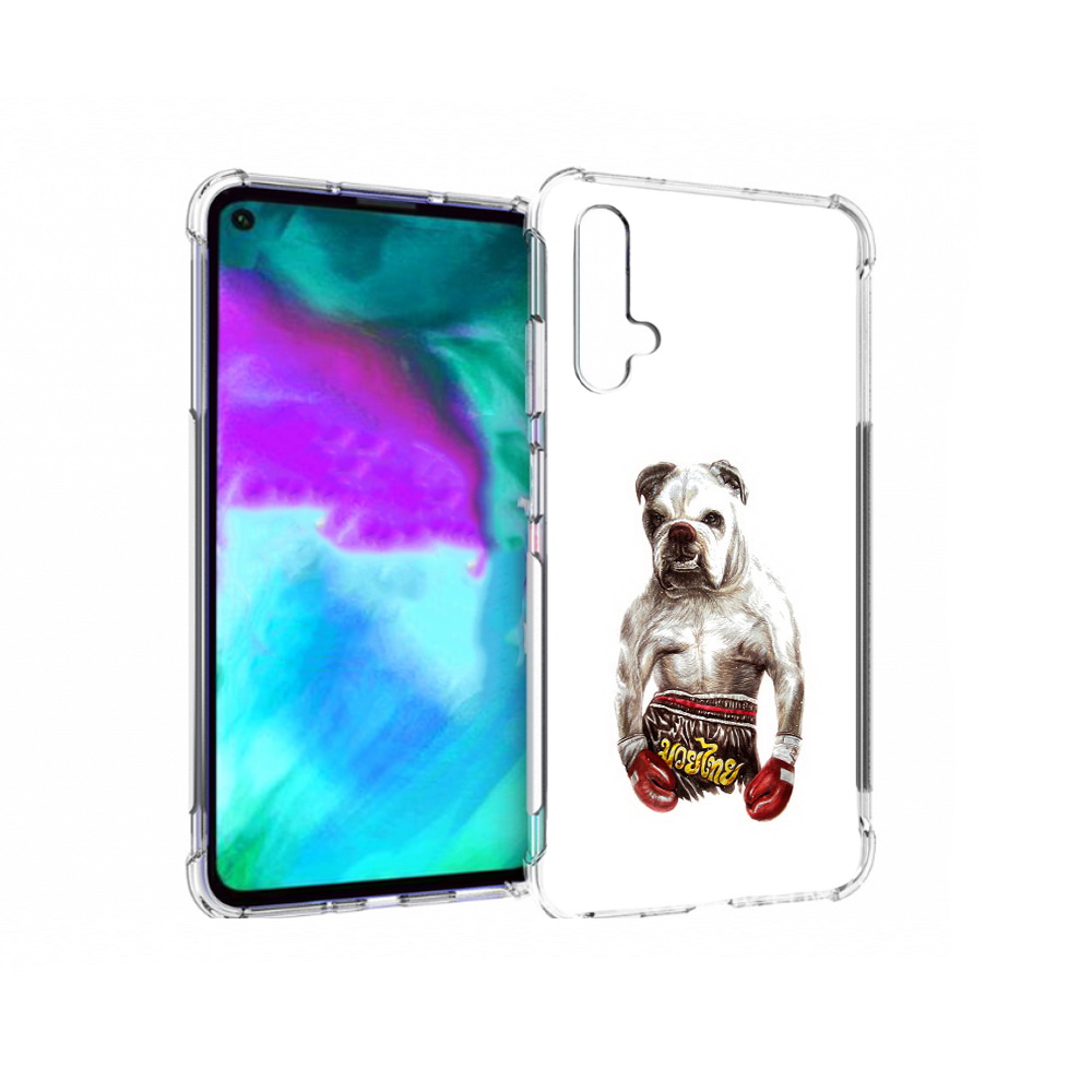 

Чехол бампер MyPads боксер для Huawei nova 5T противоударный, Прозрачный, Tocco