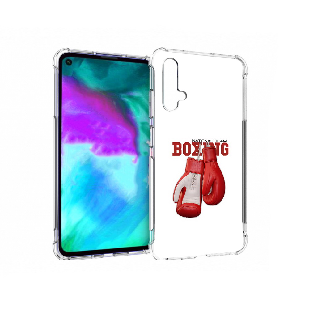 

Чехол бампер MyPads боксерские перчатки для Huawei nova 5T проти, Прозрачный, Tocco