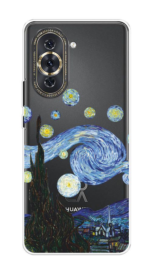 

Чехол на Huawei Nova 10 Pro "Ночь Ван Гога", Голубой;синий;черный, 6109050-1