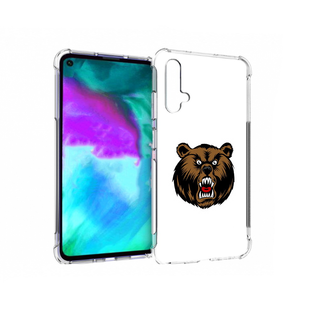

Чехол бампер MyPads бурый для Huawei nova 5T противоударный, Прозрачный, Tocco