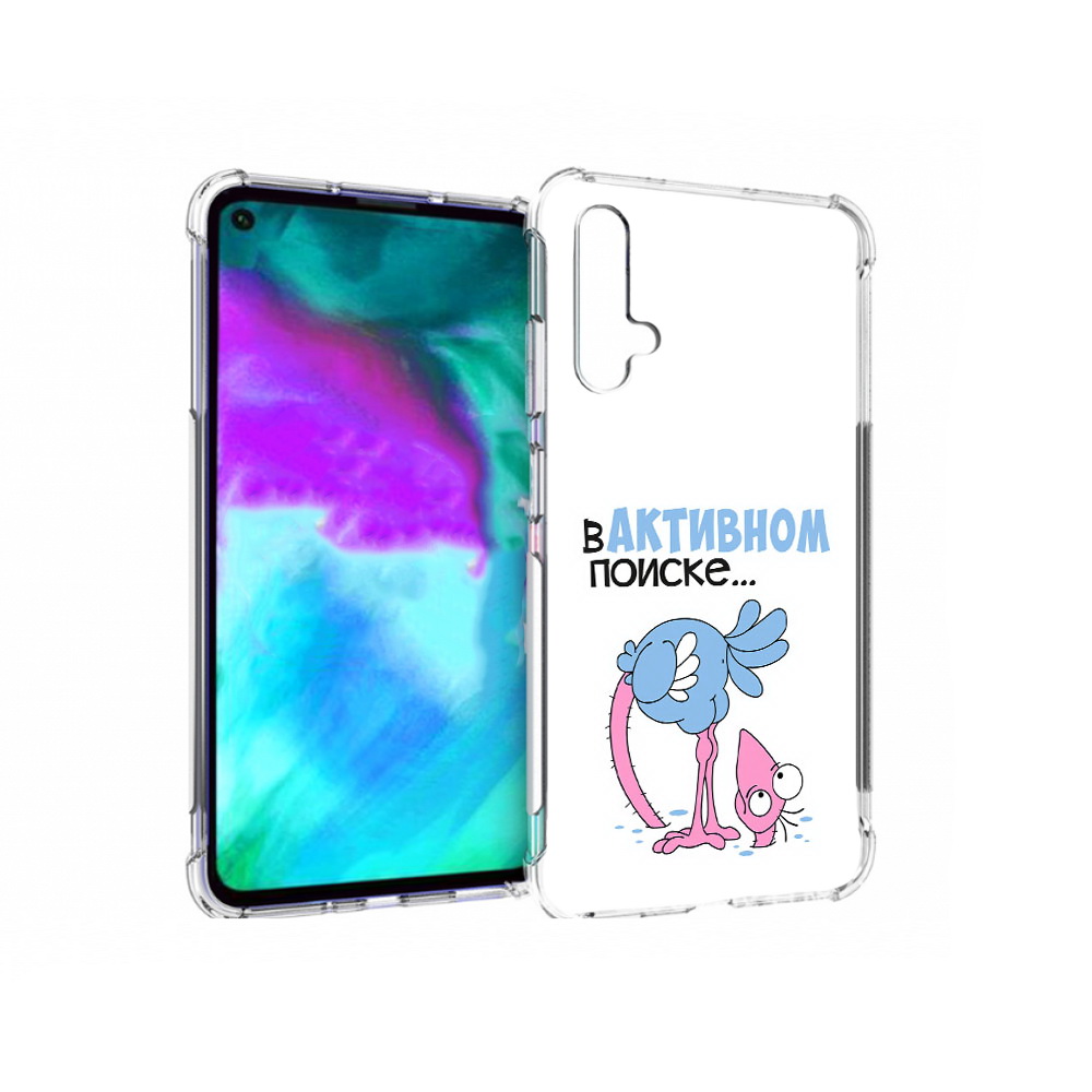

Чехол бампер MyPads в активном поиске для Huawei nova 5T противо, Прозрачный, Tocco