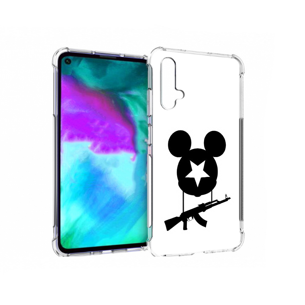 

Чехол бампер MyPads АК Микки для Huawei nova 5T противоударный, Прозрачный, Tocco