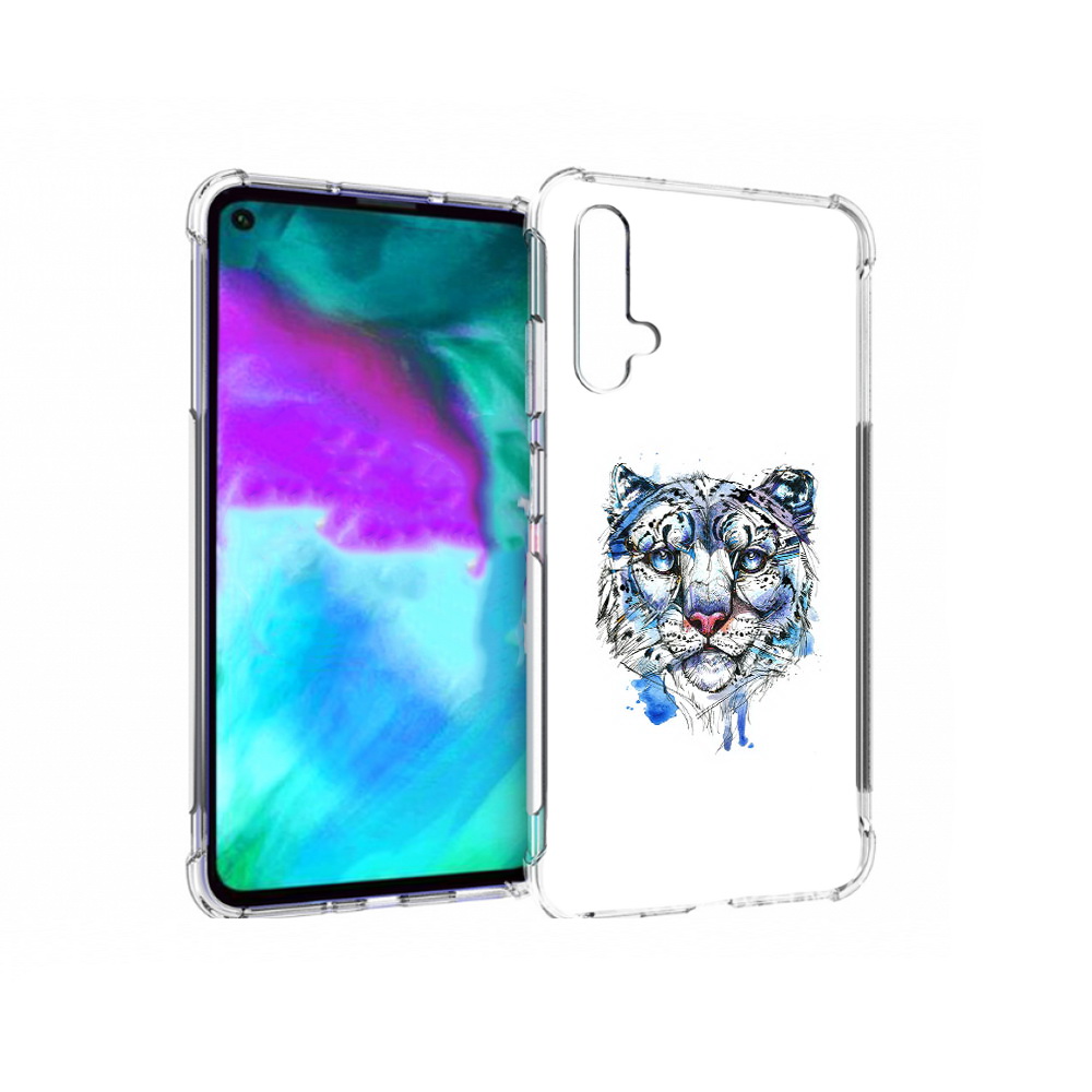 Чехол бампер MyPads водяной тигр для Huawei nova 5T противоударный