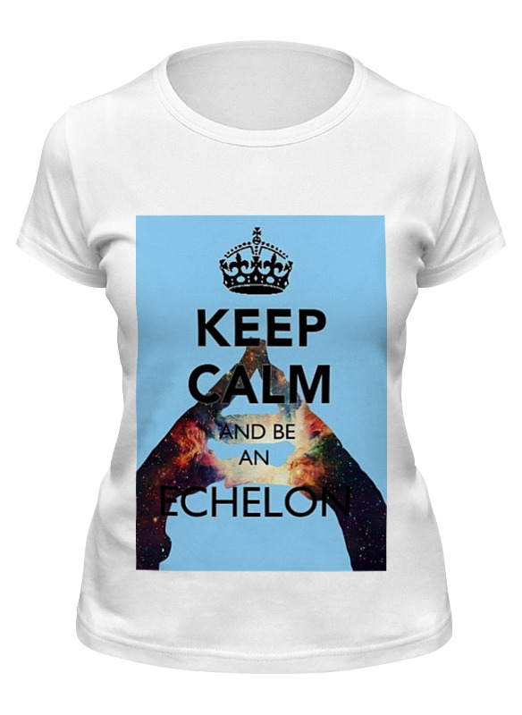 

Футболка женская Printio Keep calm and be an echelon белая M, Белый, Keep calm and be an echelon