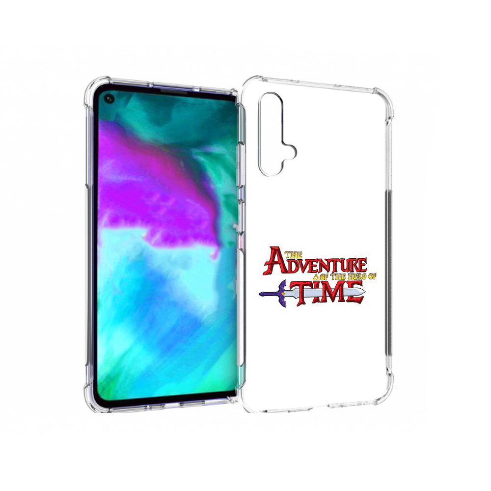 

Чехол бампер MyPads время приключений логотип для Huawei nova 5T, Прозрачный, Tocco