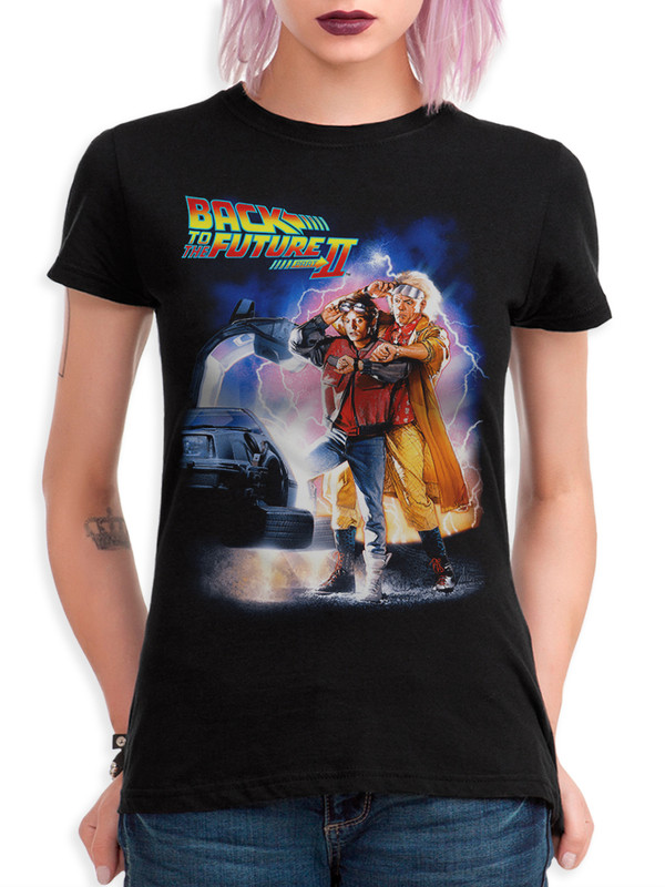 

Футболка женская Dream Shirts Назад в будущее Женская2 черная 2XL, Черный, Назад в будущее Женская2