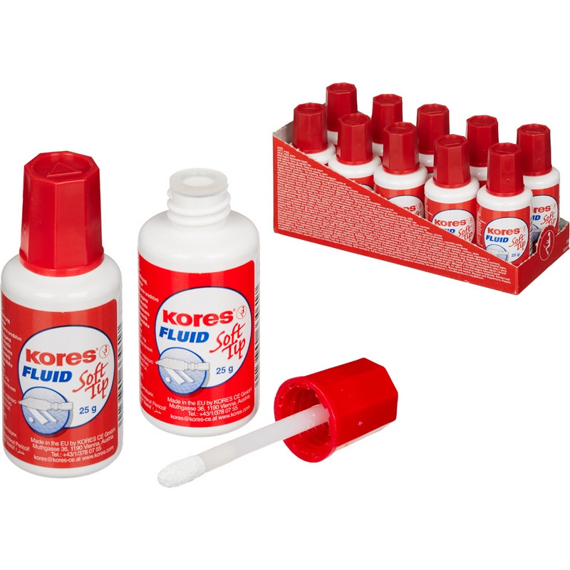 фото Корректирующая жидкость kores soft tip fluid 25мл на быстросохн осн, апплик korres