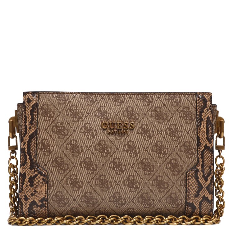 

Сумка женская Guess HWSP8988120 темно-бежевая, Бежевый, HWSP8988120