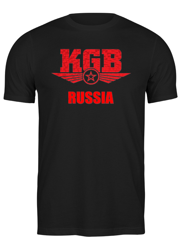 

Футболка мужская Printio Kgb russia черная L, Черный, Kgb russia