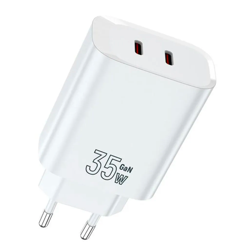 Сетевое зарядное устройство TFN 2хUSB Type-С, 35W White (TFN-WCRPD30)