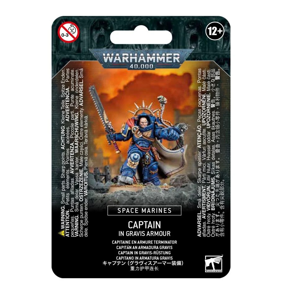 Миниатюра для игры Games Workshop Warhammer 40000: Captain in Gravis Armour 48-70