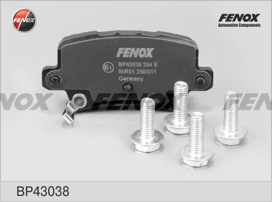 Комплект тормозных колодк FENOX BP43038 100038223344