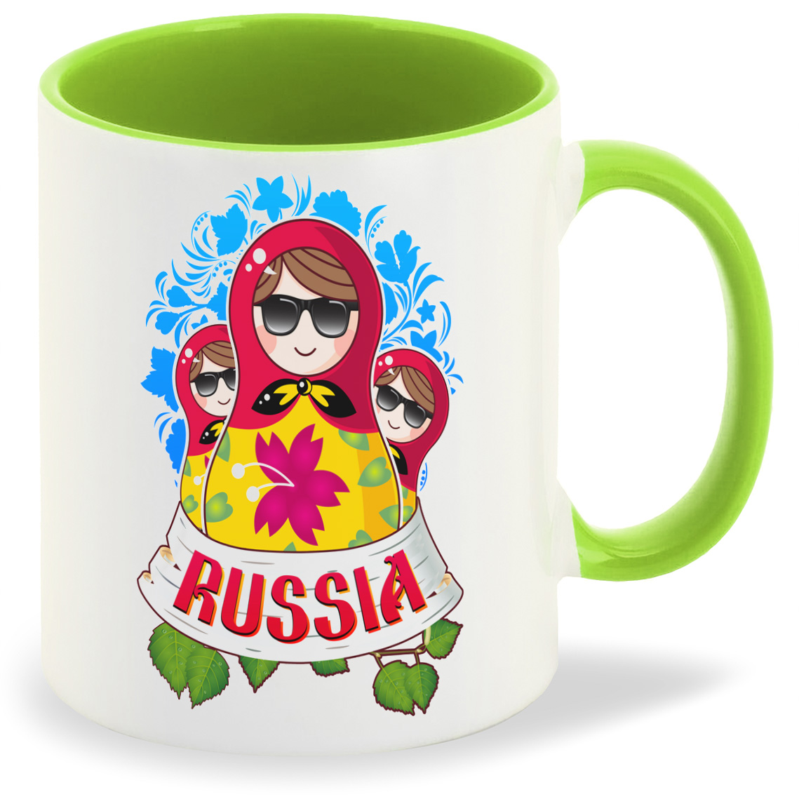 

Кружка CoolPodarok Прикол Матрешки Russia, Прикол Матрешки Russia