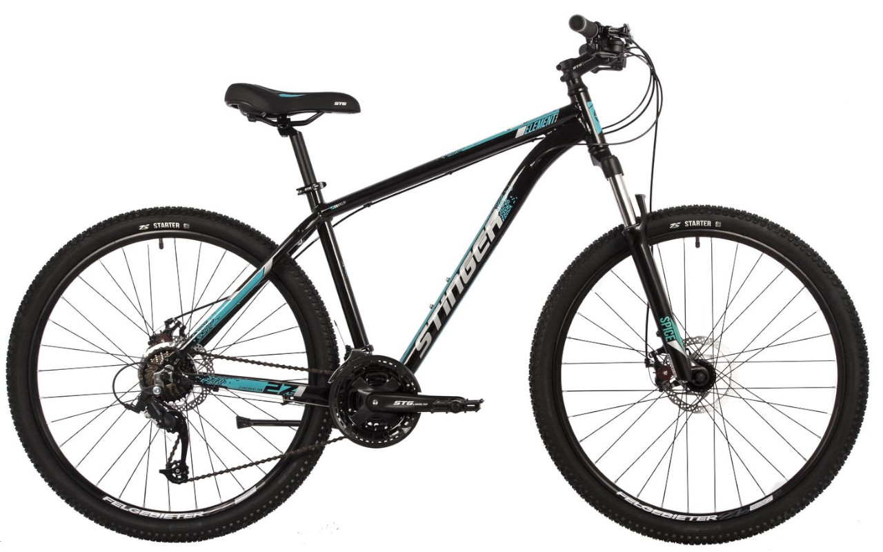 

Велосипед STINGER Element Evo Se 27,5" (2022) 18 / черный 18 ростовка