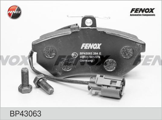 

Комплект тормозных колодк FENOX BP43063