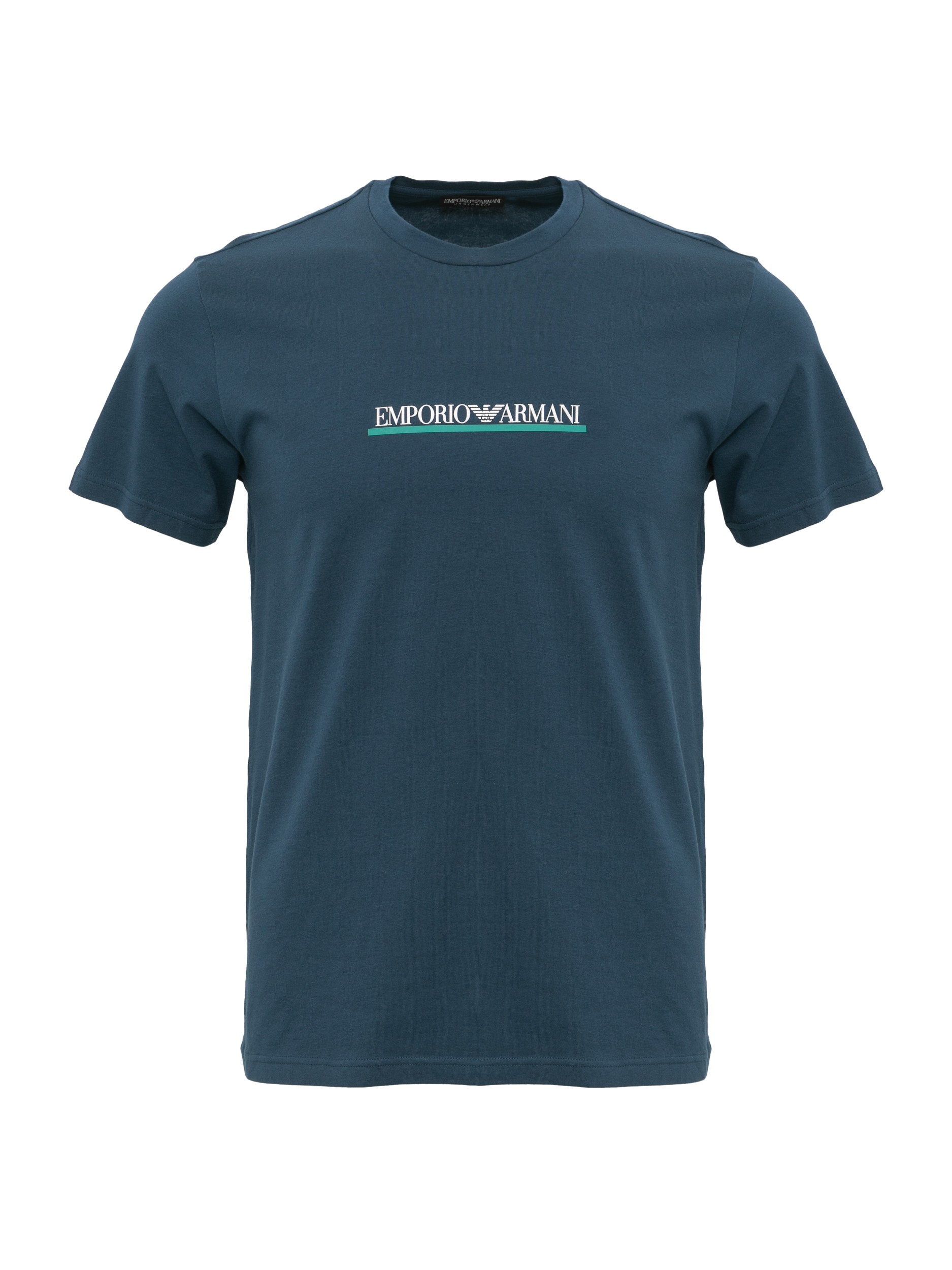 

Футболка мужская EA Underwear 1108531A525 бирюзовая 48 RU, Синий, 1108531A525
