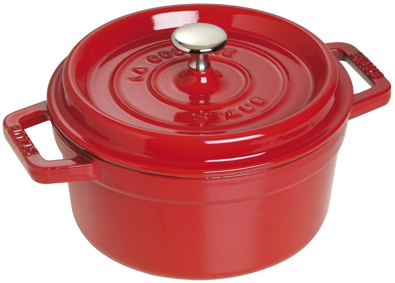 

Кокот круглый чугунный 1,7л Staub La Cocotte красный 40509-814-0, 40509-825-0