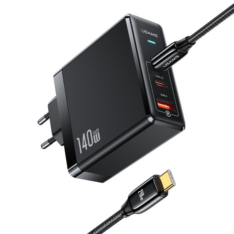 

Сетевое зарядное устройство Usams-UM USB Type-C 1xUSB Type-C 5 А черный, USAMS-UM