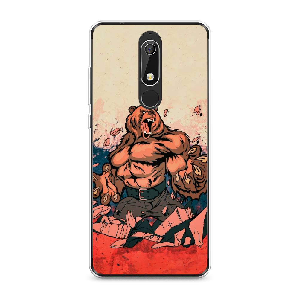 

Чехол Awog "Медведь с флагом РФ" для Nokia 5.1, 121750-2