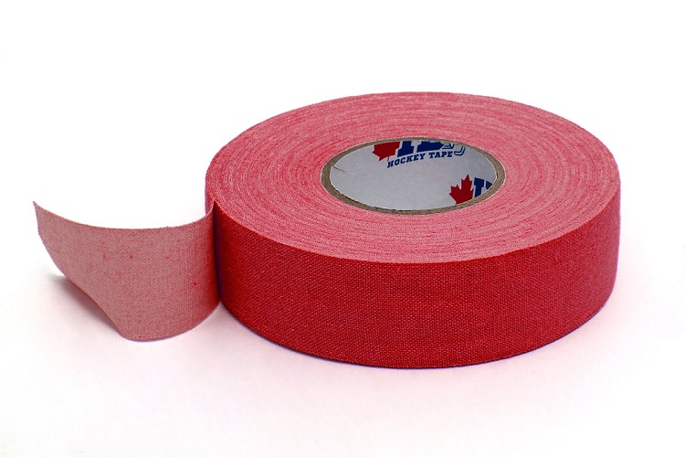 Хоккейная лента для клюшек IB Hockey Tape 25мм х 18м красная для крюка