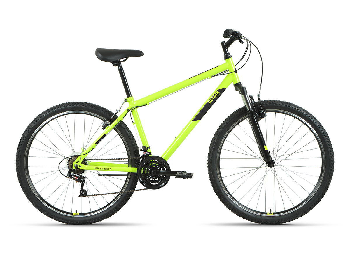 Горный велосипед Altair MTB HT 27.5 1.0, год 2022, ростовка 17, цвет Зеленый-Черный