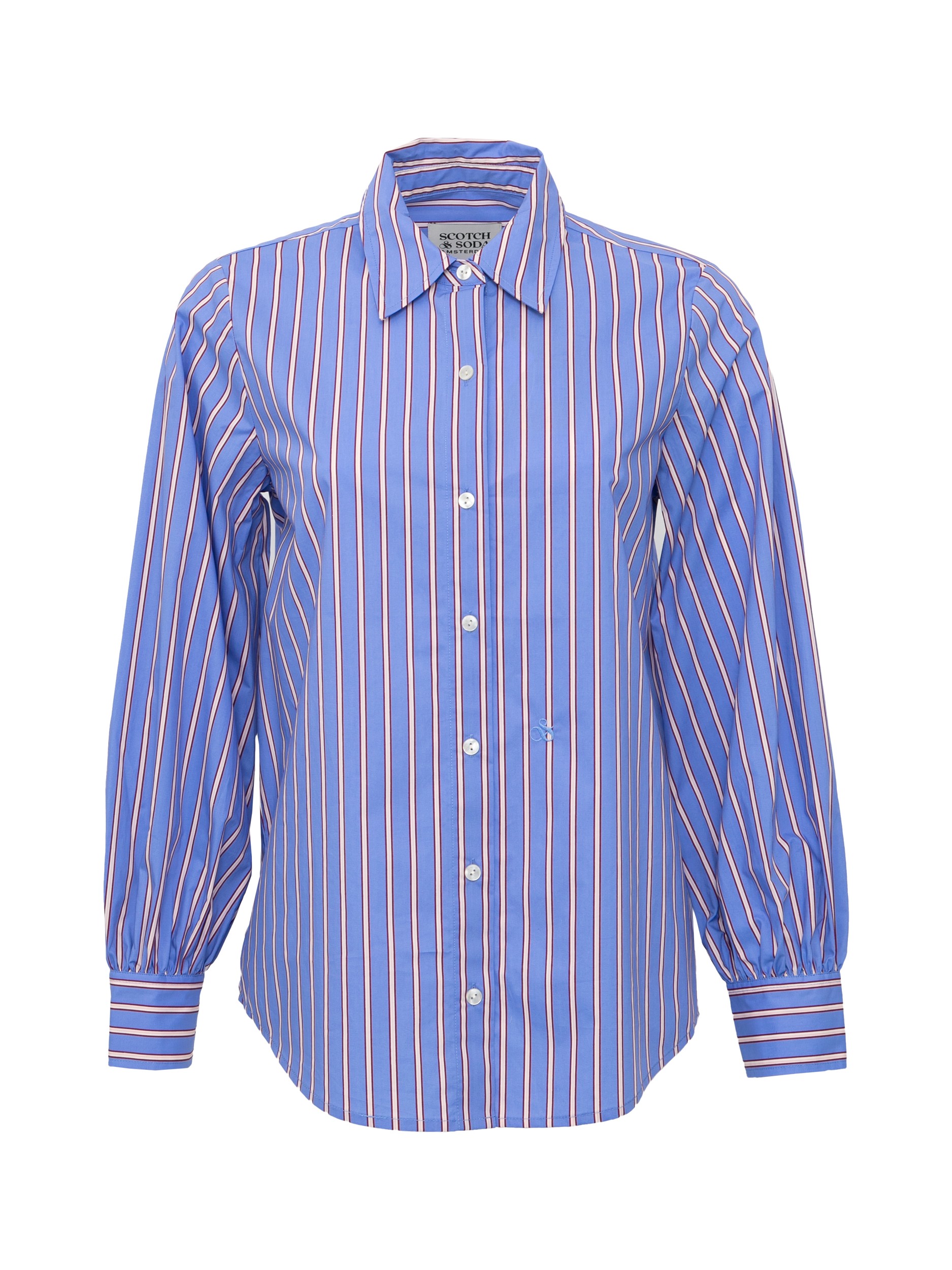 

Рубашка женская Scotch & Soda 164659 фиолетовая 42 RU, Фиолетовый, 164659