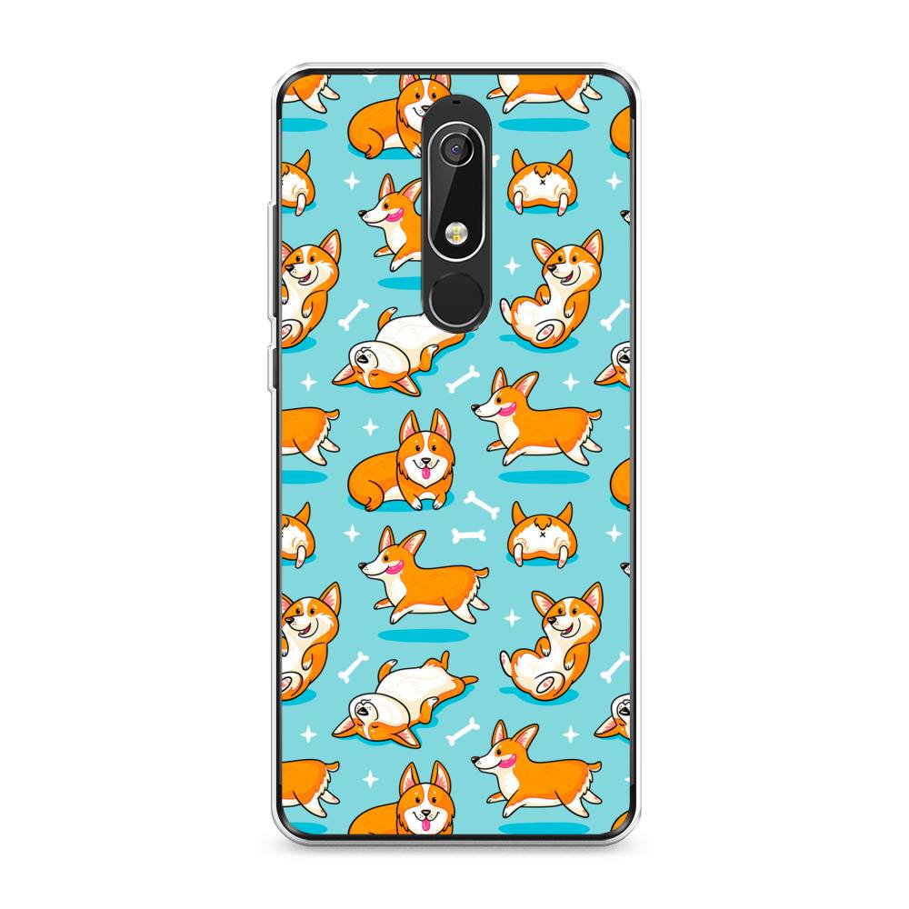 

Чехол Awog "Веселые корги" для Nokia 5.1, 121750-2