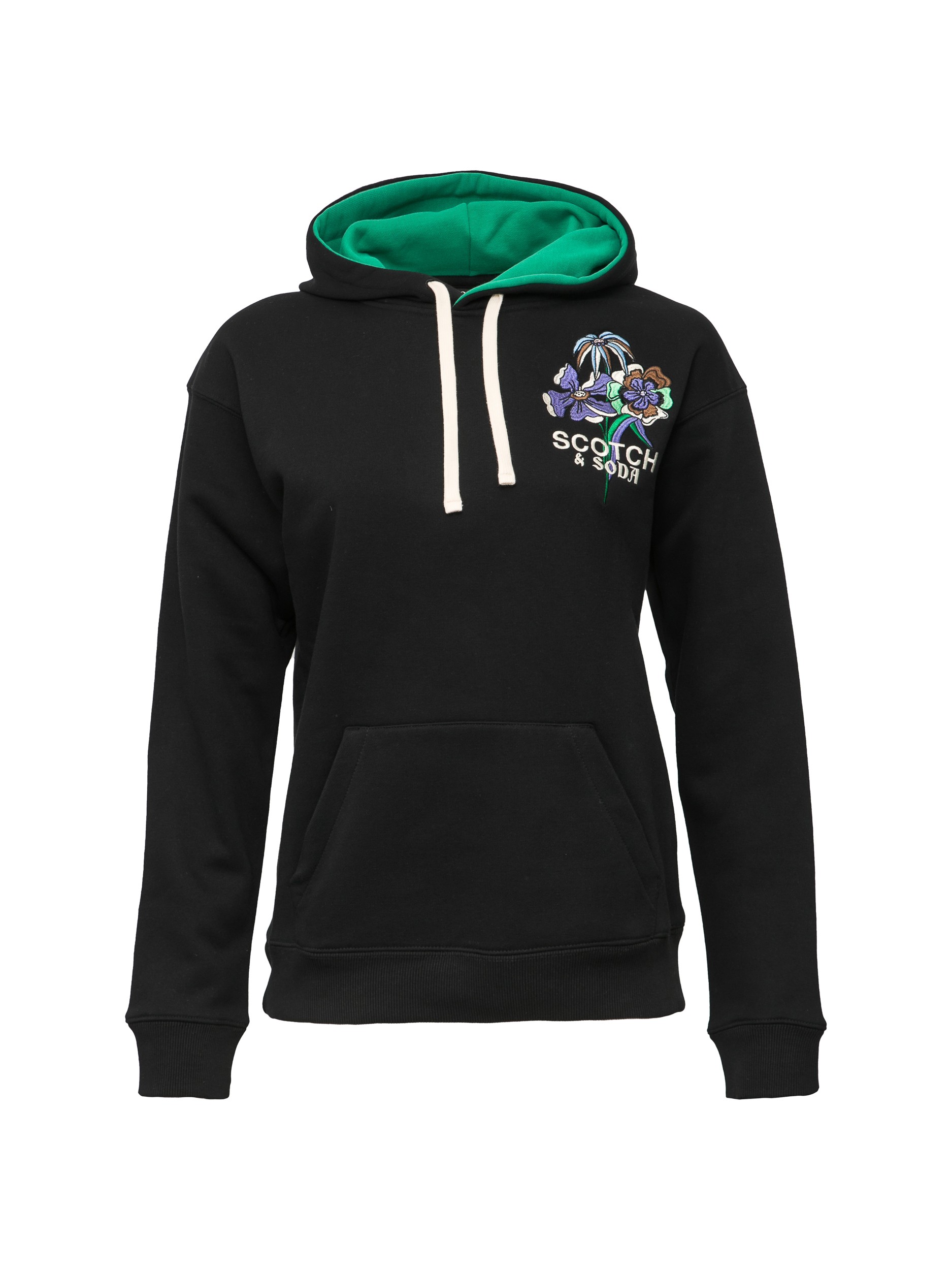 

Худи женское Scotch & Soda 164493 черное 44 RU, Черный, 164493