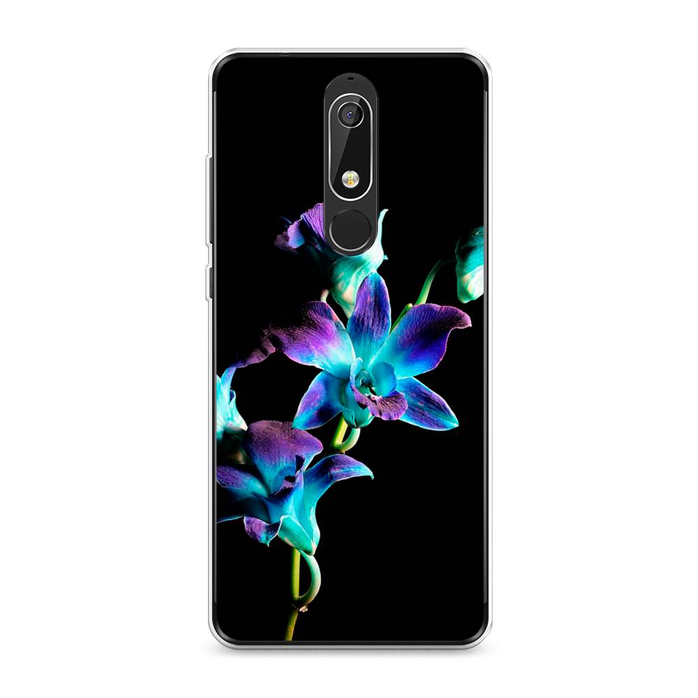 

Чехол Awog "Синий цветок на черном" для Nokia 5.1, 121750-8