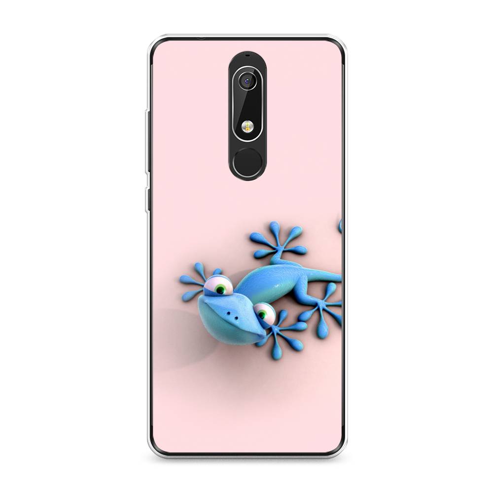 

Чехол Awog "Голубая ящерка" для Nokia 5.1, 121750-2